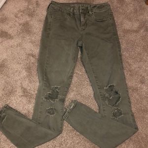 olive green jeans